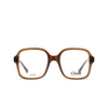 Chloé CH0126O rectangle Eyeglasses 002 havana - product thumbnail 1/4
