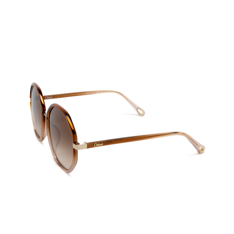 Chloé CH0133SA round Sunglasses 002 brown - 4/5