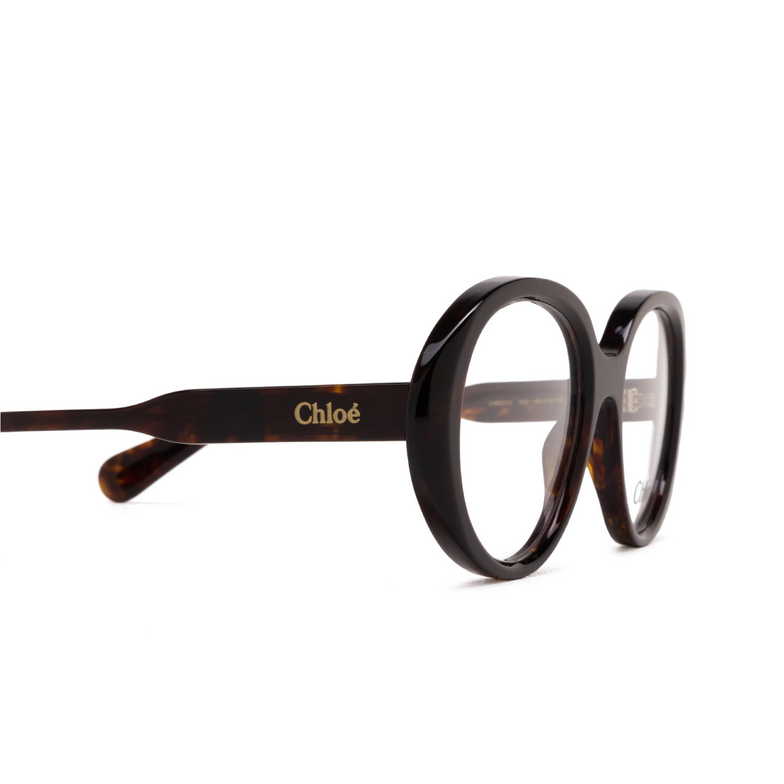 Chloé CH0221O round Eyeglasses 002 havana - 3/4