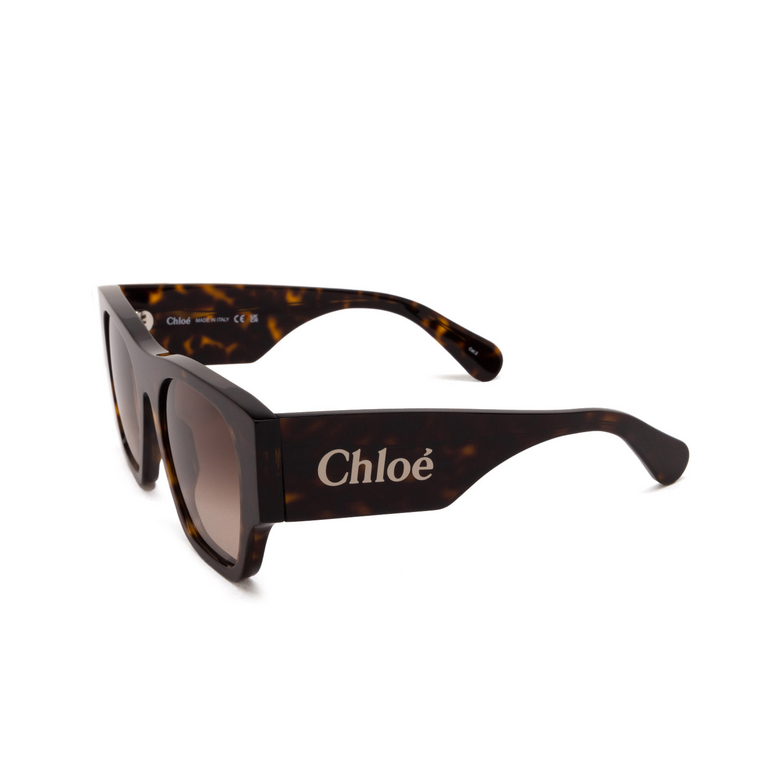 Chloé CH0233S square Sunglasses 002 havana - 4/5