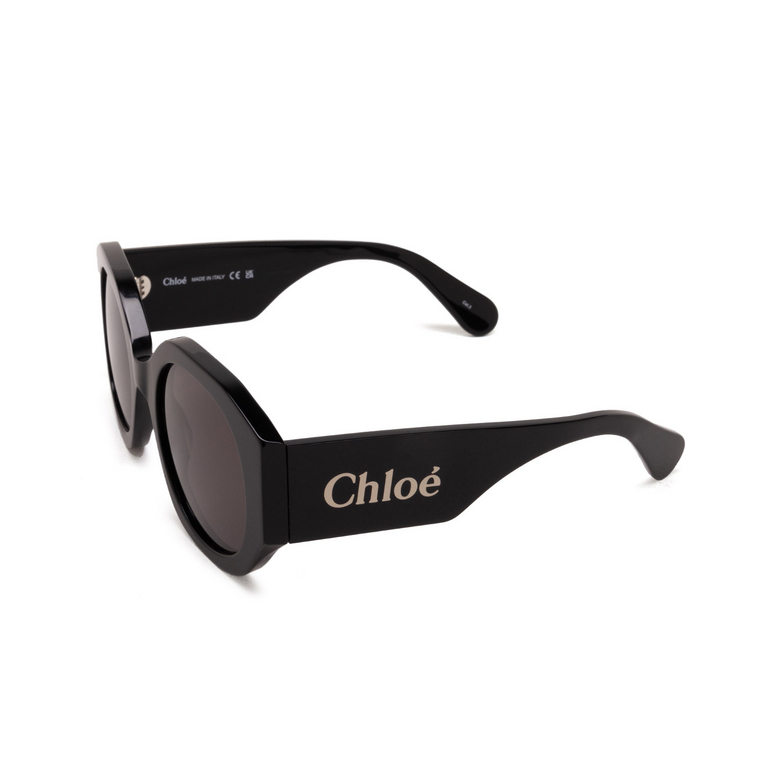 Chloé CH0234S round Sunglasses 001 black - 4/5