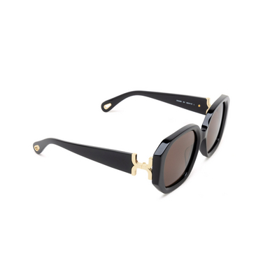 Occhiali da sole Chloé CH0236S rettangolari 001 black - tre quarti