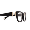 Chloé CH0238O cateye Eyeglasses 001 black - product thumbnail 3/6