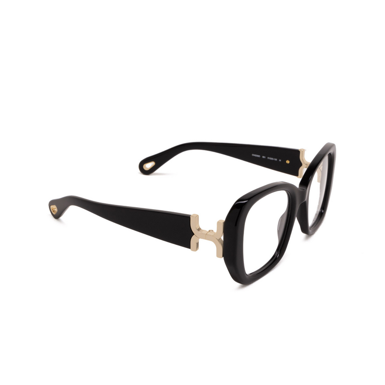 Chloé CH0239O butterfly Eyeglasses 001 black - 2/5