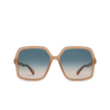 Chloé Zelie square Sunglasses 003 nude - product thumbnail 1/4