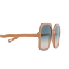 Chloé Zelie square Sunglasses 003 nude - product thumbnail 3/4