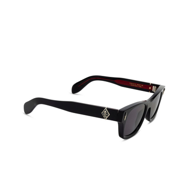 Cutler and Gross 013 Sunglasses 01 black w/ lucky diamond - three-quarters view