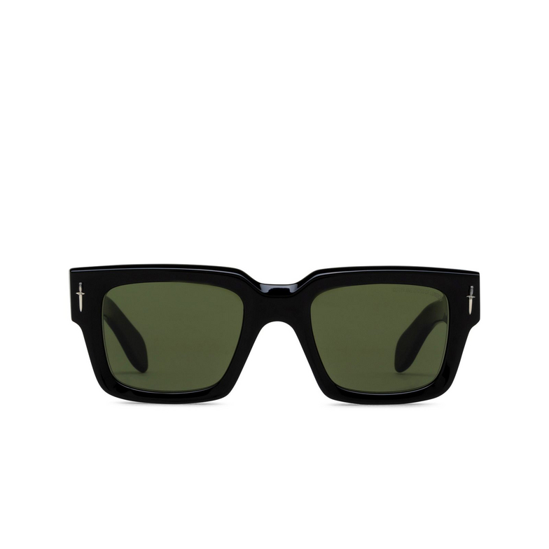 Cutler and Gross 014 Sunglasses 01 black w/ dots - 1/4