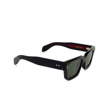 Cutler and Gross 014 Sunglasses 01 black w/ dots - three-quarters view