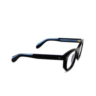Cutler and Gross 1409 Eyeglasses 01 black - three-quarters view