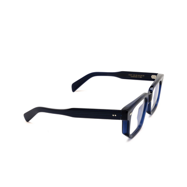 Cutler and Gross 1410 Eyeglasses 03 classic navy blue - three-quarters view