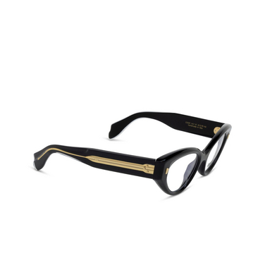 Cutler and Gross 1417 Eyeglasses 01 black - three-quarters view