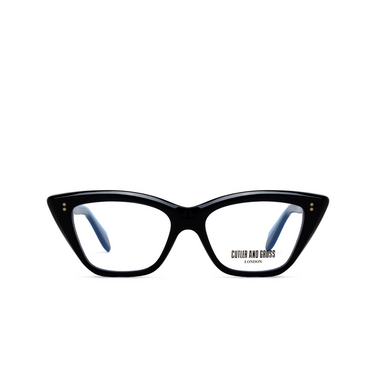 Cutler and Gross 9241 Eyeglasses 01 blue on black - front view
