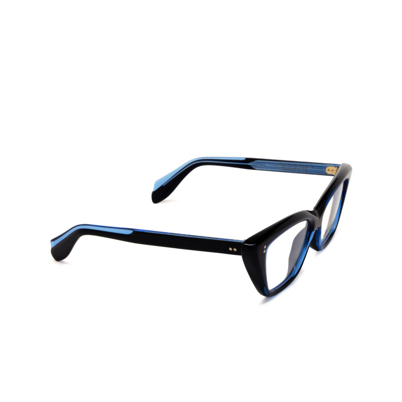Cutler and Gross 9241 Eyeglasses 01 blue on black - 2/4