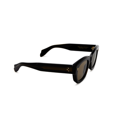 Cutler and Gross 9261 Sunglasses 01 olive on black - three-quarters view