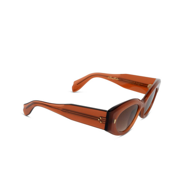 Lunettes de soleil Cutler and Gross 9317 SUN B3 rusty pink colour studio - Vue trois quarts