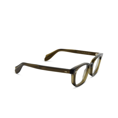 Cutler and Gross 9521 Eyeglasses 03 olive - three-quarters view