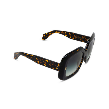 Cutler and Gross 9891 Sunglasses 02 black on havana - three-quarters view