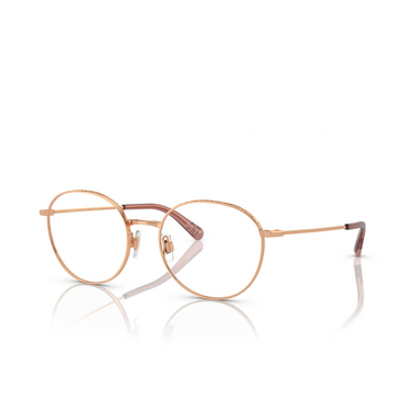 Dolce & Gabbana DG1322 Eyeglasses 1298 pink gold - three-quarters view