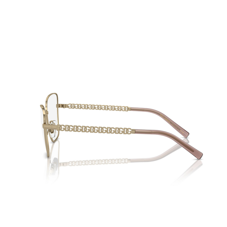 Dolce & Gabbana DG1346 Eyeglasses 1365 light gold - 3/4