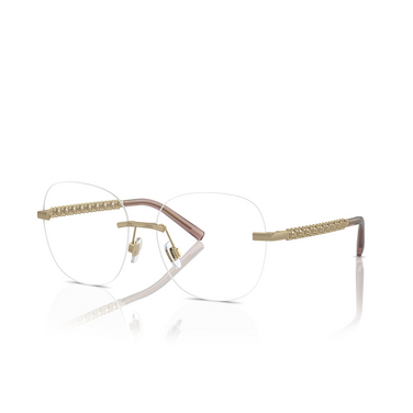 Dolce & Gabbana DG1352 Eyeglasses 1365 light gold - three-quarters view