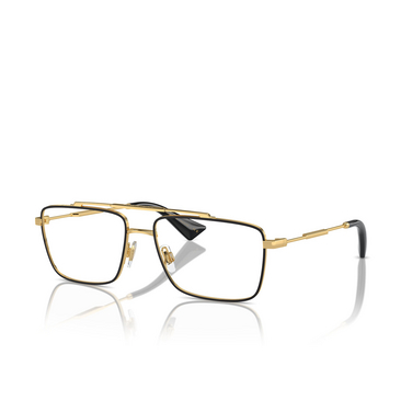 Dolce & Gabbana DG1354 Eyeglasses 1311 gold / matte black - three-quarters view