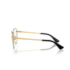 Dolce & Gabbana DG1355 Eyeglasses 1334 gold / black - product thumbnail 3/4