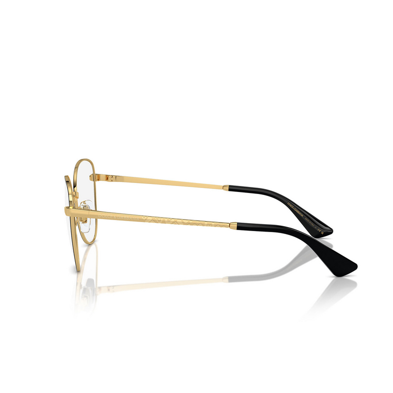 Dolce & Gabbana DG1355 Korrektionsbrillen 1334 gold / black - 3/4