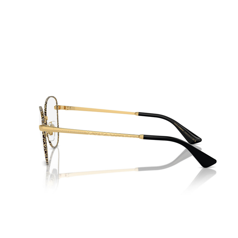 Dolce & Gabbana DG1355 Eyeglasses 1364 gold / leo - 3/4