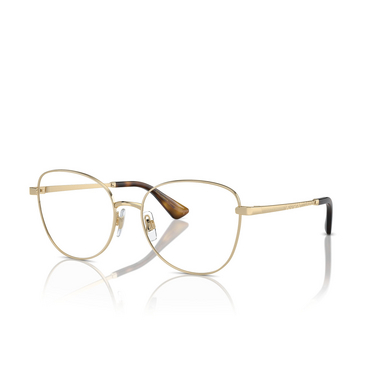 Dolce & Gabbana DG1355 Eyeglasses 1365 light gold - three-quarters view