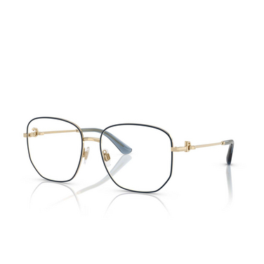 Dolce & Gabbana DG1356 Korrektionsbrillen 488 pale gold / blue - Dreiviertelansicht