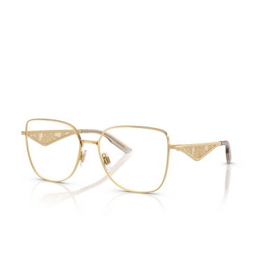 Dolce & Gabbana DG1358 Eyeglasses 02 gold - three-quarters view