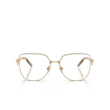 Dolce & Gabbana DG1358 Korrektionsbrillen 1366 gold / matt beige - Vorderansicht