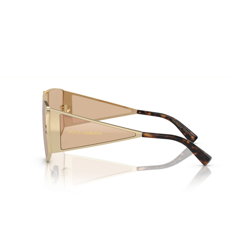 Dolce & Gabbana DG2305 Sunglasses 13655A light gold - 3/4