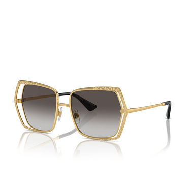 Gafas de sol Dolce & Gabbana DG2306 02/8G gold - Vista tres cuartos