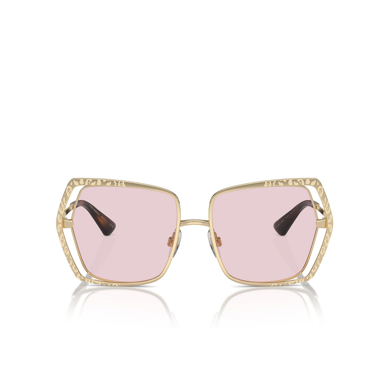 Gafas de sol Dolce & Gabbana DG2306 488/P5 pale gold - 1/4