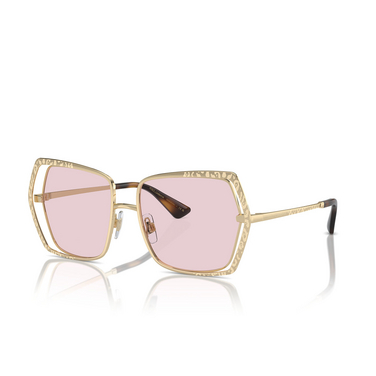 Occhiali da sole Dolce & Gabbana DG2306 488/P5 pale gold - tre quarti