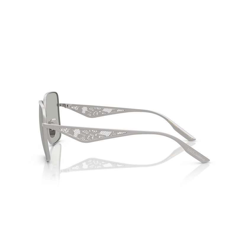 Gafas de sol Dolce & Gabbana DG2310 13648V matte silver - 3/4