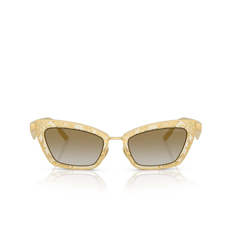 Lunettes de soleil Dolce & Gabbana DG2311 12246E matte gold - 1/4