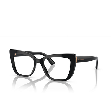Dolce & Gabbana DG3308 Eyeglasses 501 black - three-quarters view