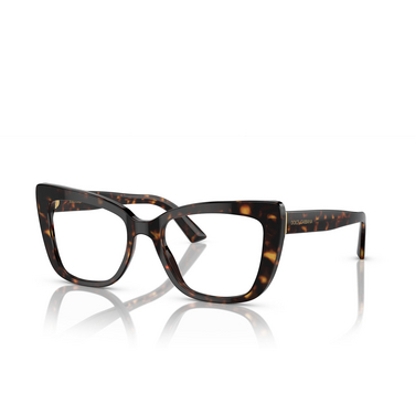 Dolce & Gabbana DG3308 Eyeglasses 502 havana - three-quarters view