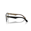Dolce & Gabbana DG3360 Eyeglasses 3299 black on leo brown - product thumbnail 3/4