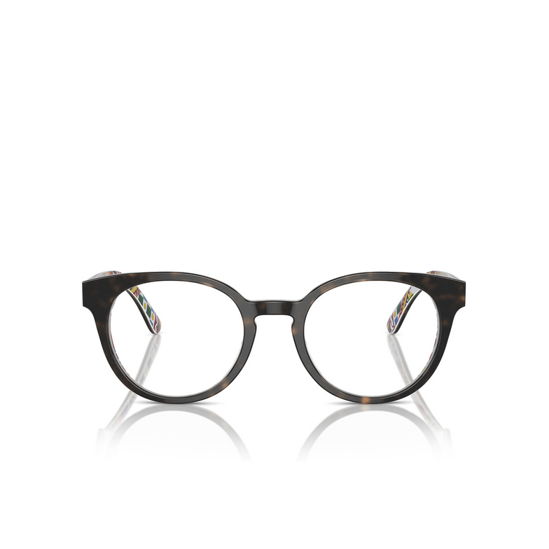 Dolce & Gabbana DG3361 Eyeglasses 3217 havana on white barrow - 1/4