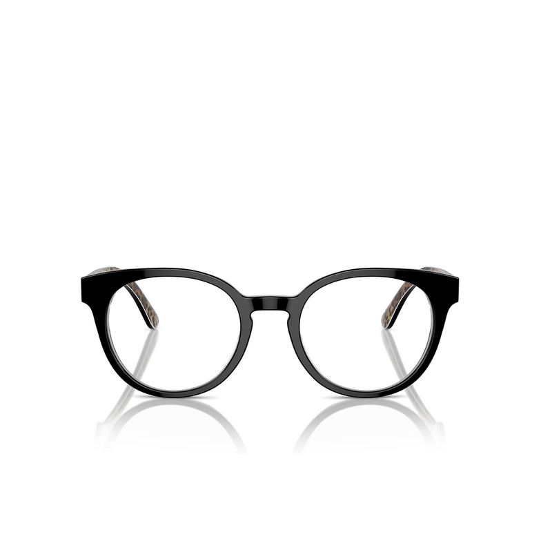 Dolce & Gabbana DG3361 Eyeglasses 3299 black on leo brown - 1/4
