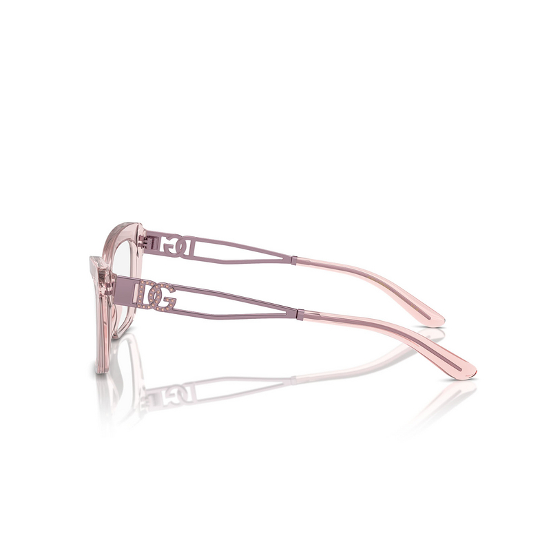 Dolce & Gabbana DG3375B Eyeglasses 3148 transparent rose - 3/4