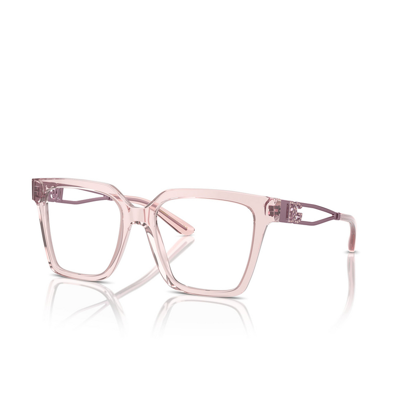 Dolce & Gabbana DG3376B Eyeglasses 3148 transparent pink - 2/4