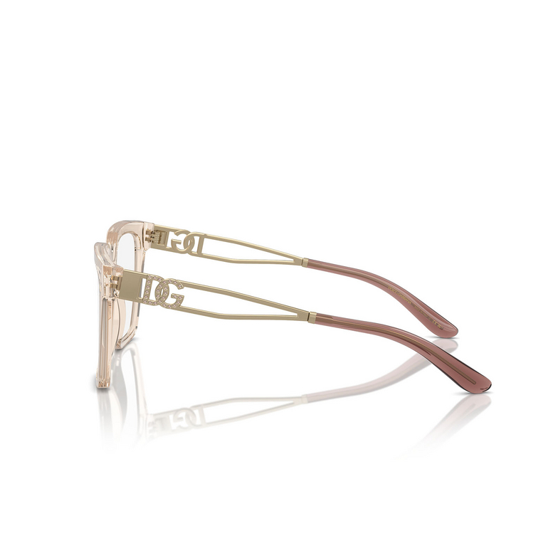 Dolce & Gabbana DG3376B Eyeglasses 3432 transparent camel - 3/4