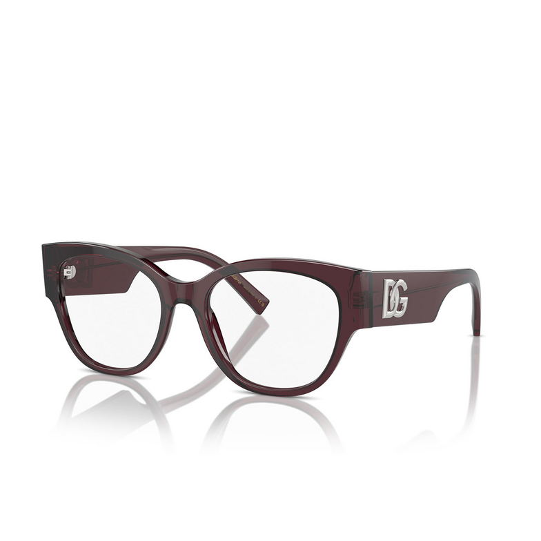 Dolce & Gabbana DG3377 Eyeglasses 3045 transparent violet - 2/4