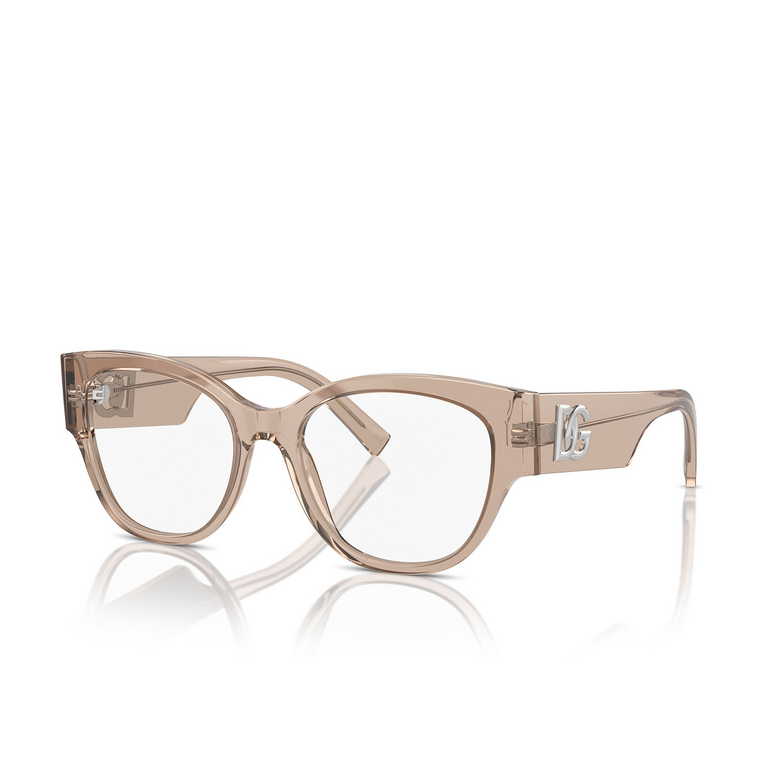 Dolce & Gabbana DG3377 Eyeglasses 3432 transparent camel - 2/4