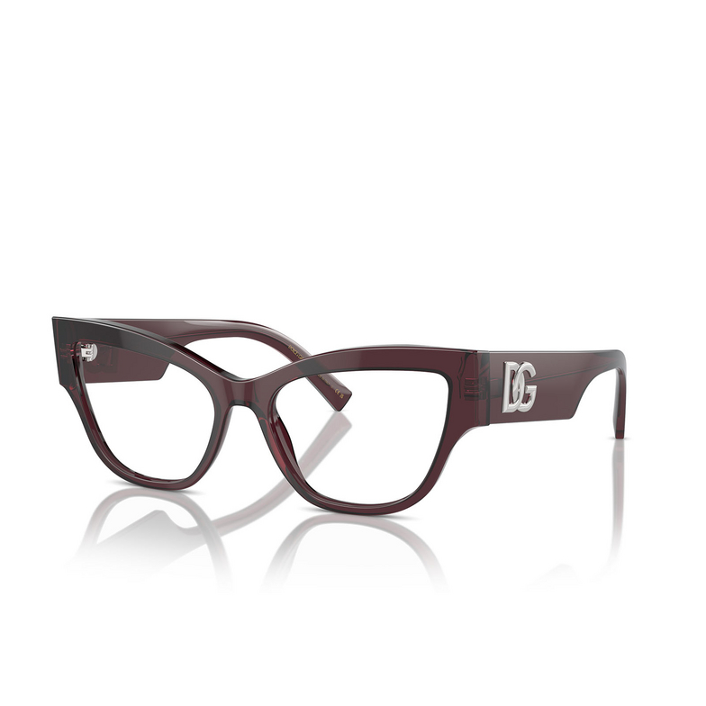 Dolce & Gabbana DG3378 Eyeglasses 3045 transparent violet - 2/4